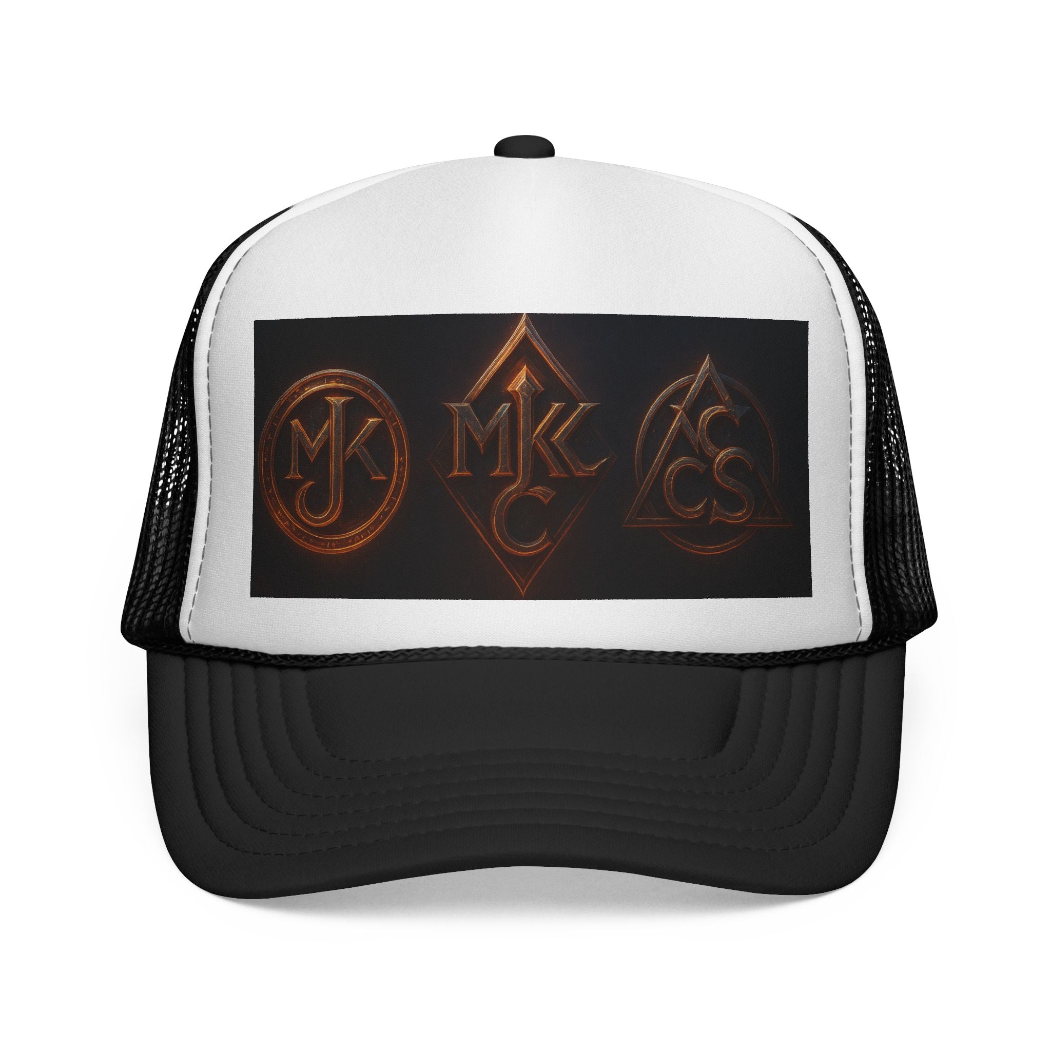 Custom Trucker Caps with Vintage Logo, Unisex Fashion Accessory, Perfect for Outdoor Activities, Events, Gifts